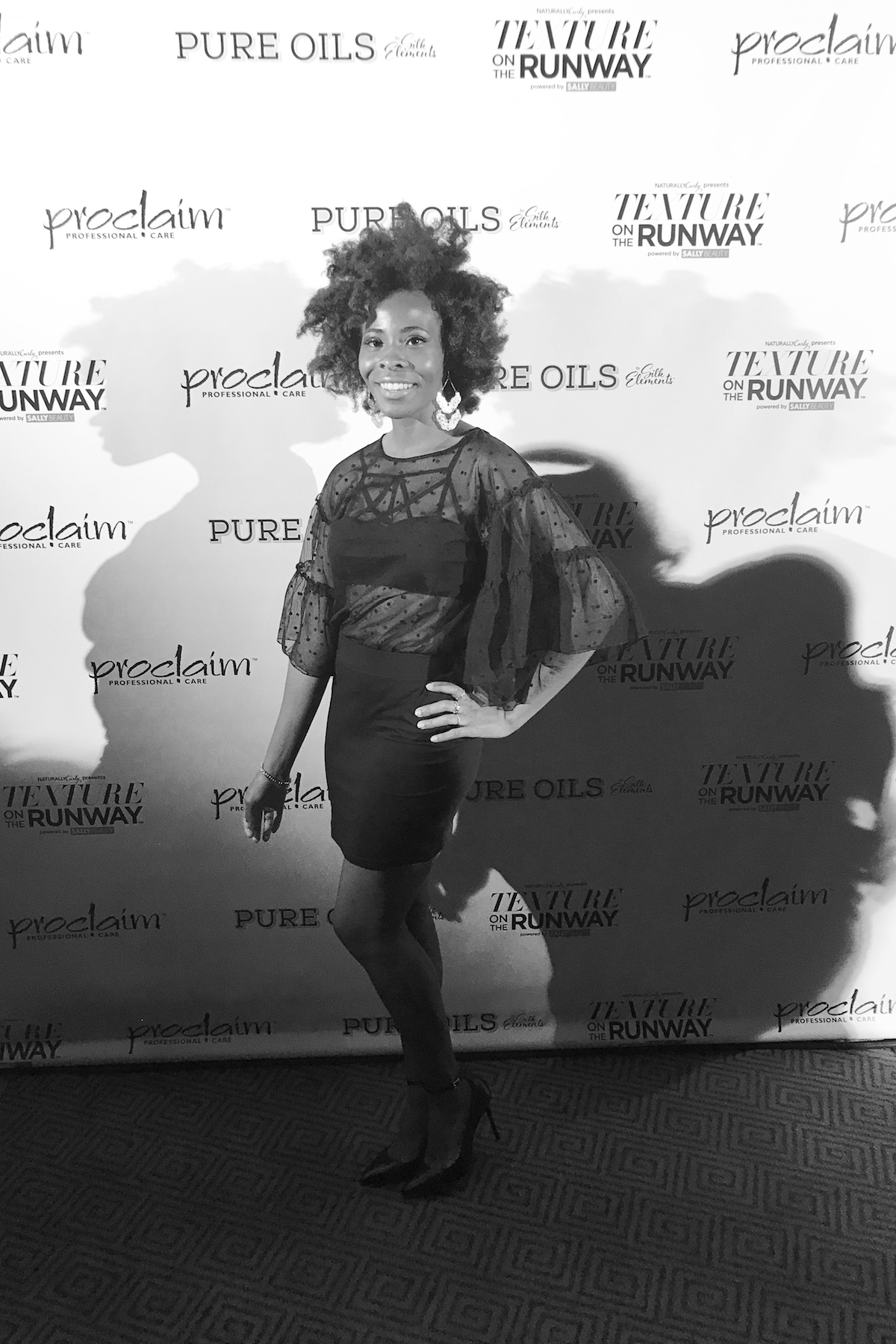 red carpet style at texture on the runway