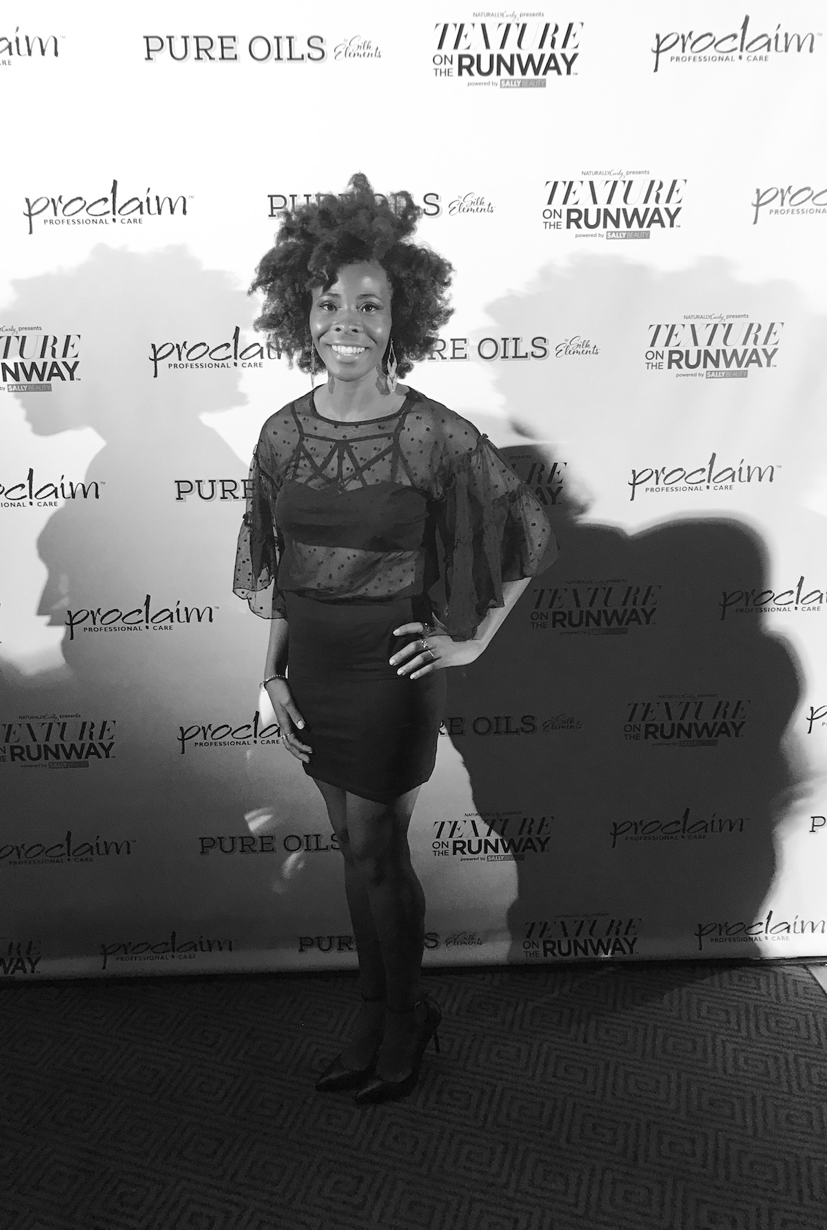 at texture on the runway