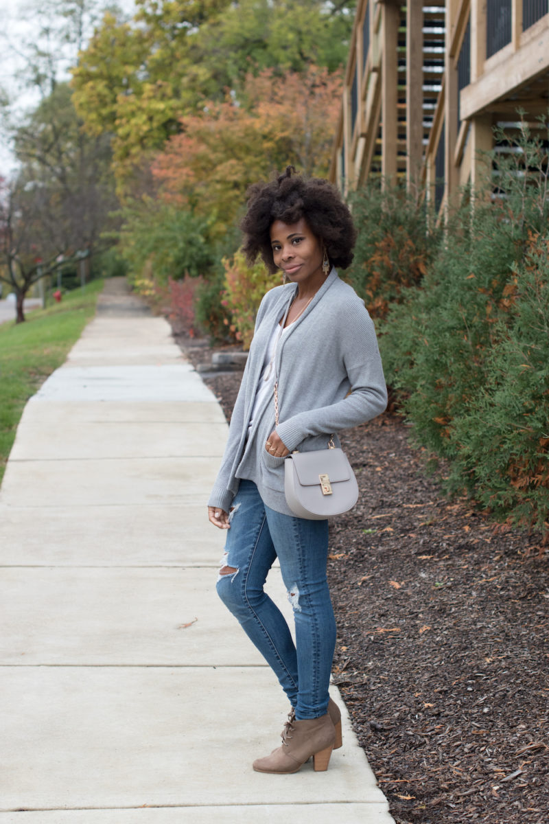 Cozy Grey Cardgian All the Ambience by Amber Shannon