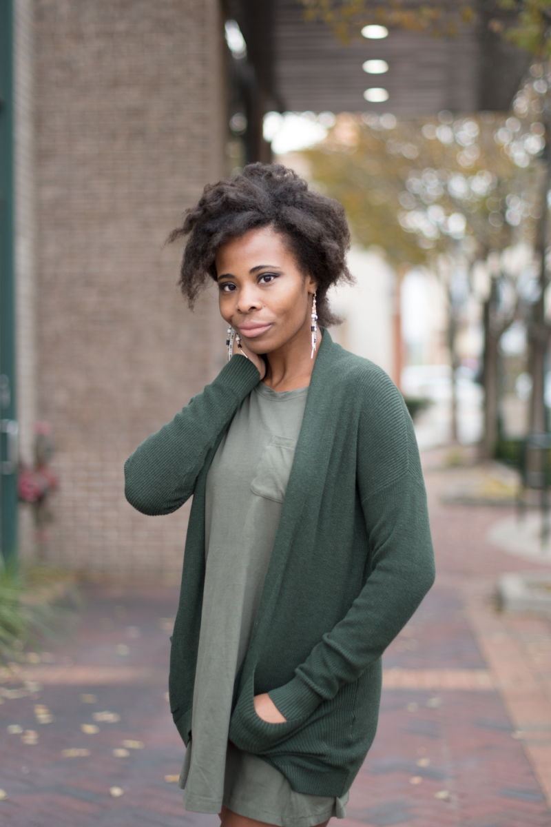 Green Cardigan