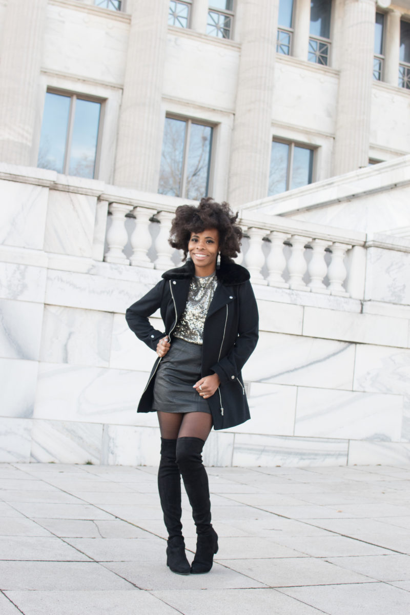 New Year Eve Party Style: Silver Sequin Tee