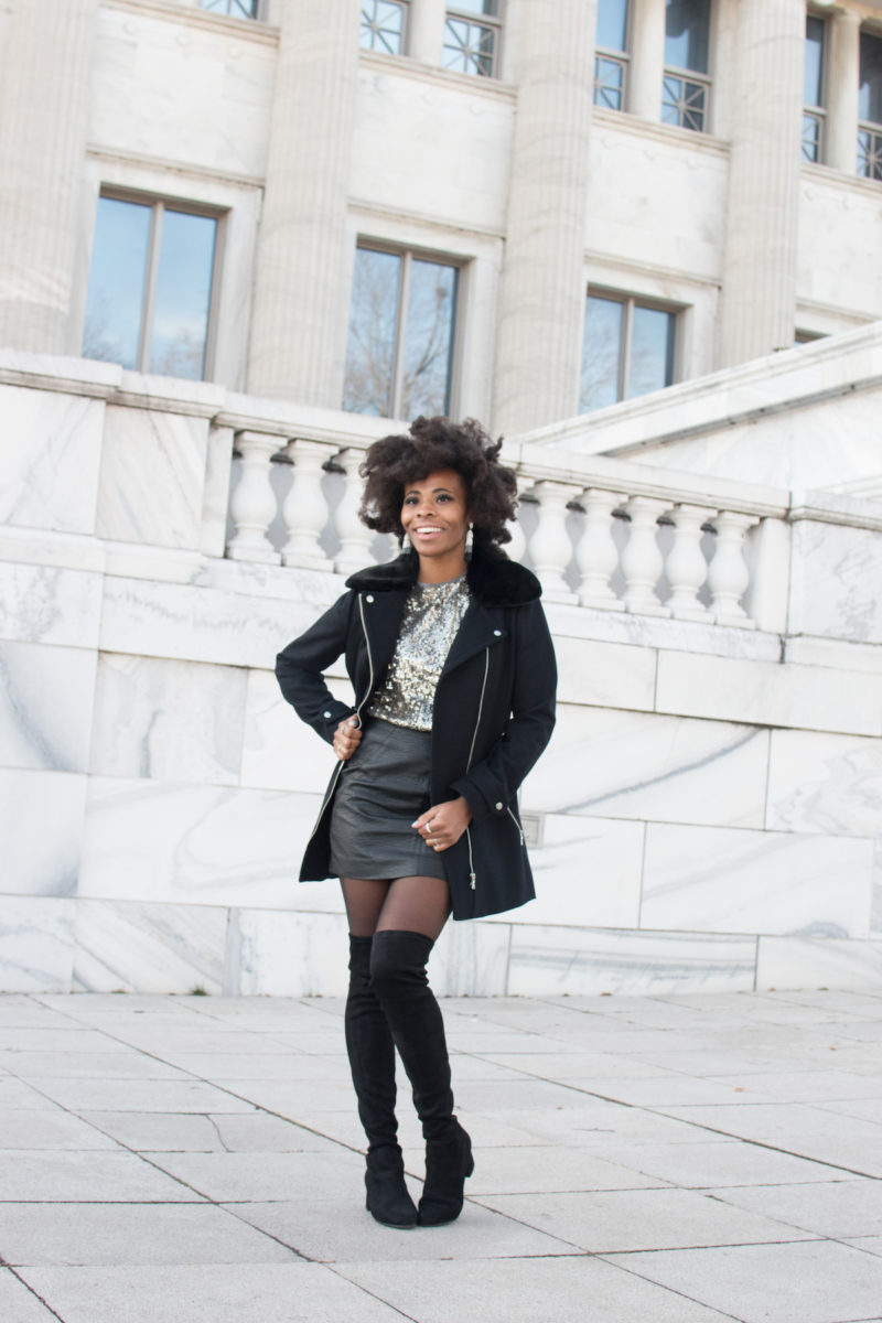 New Year Eve Party Style: Silver Sequin Tee