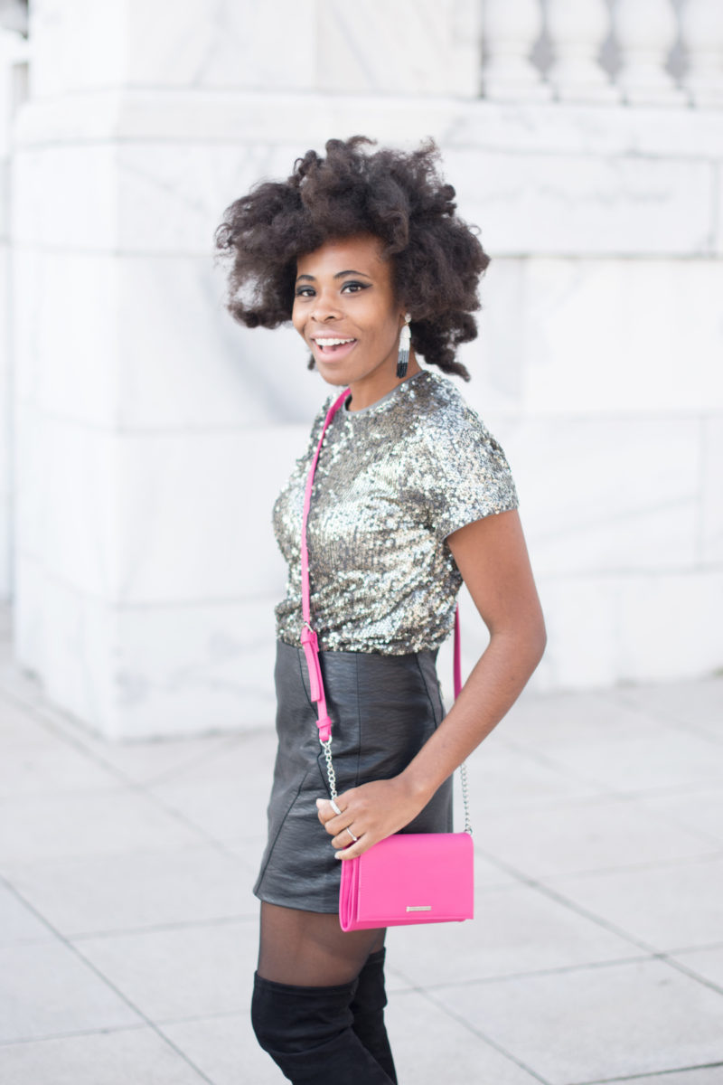 New Year Eve Party Style: Silver Sequin Tee
