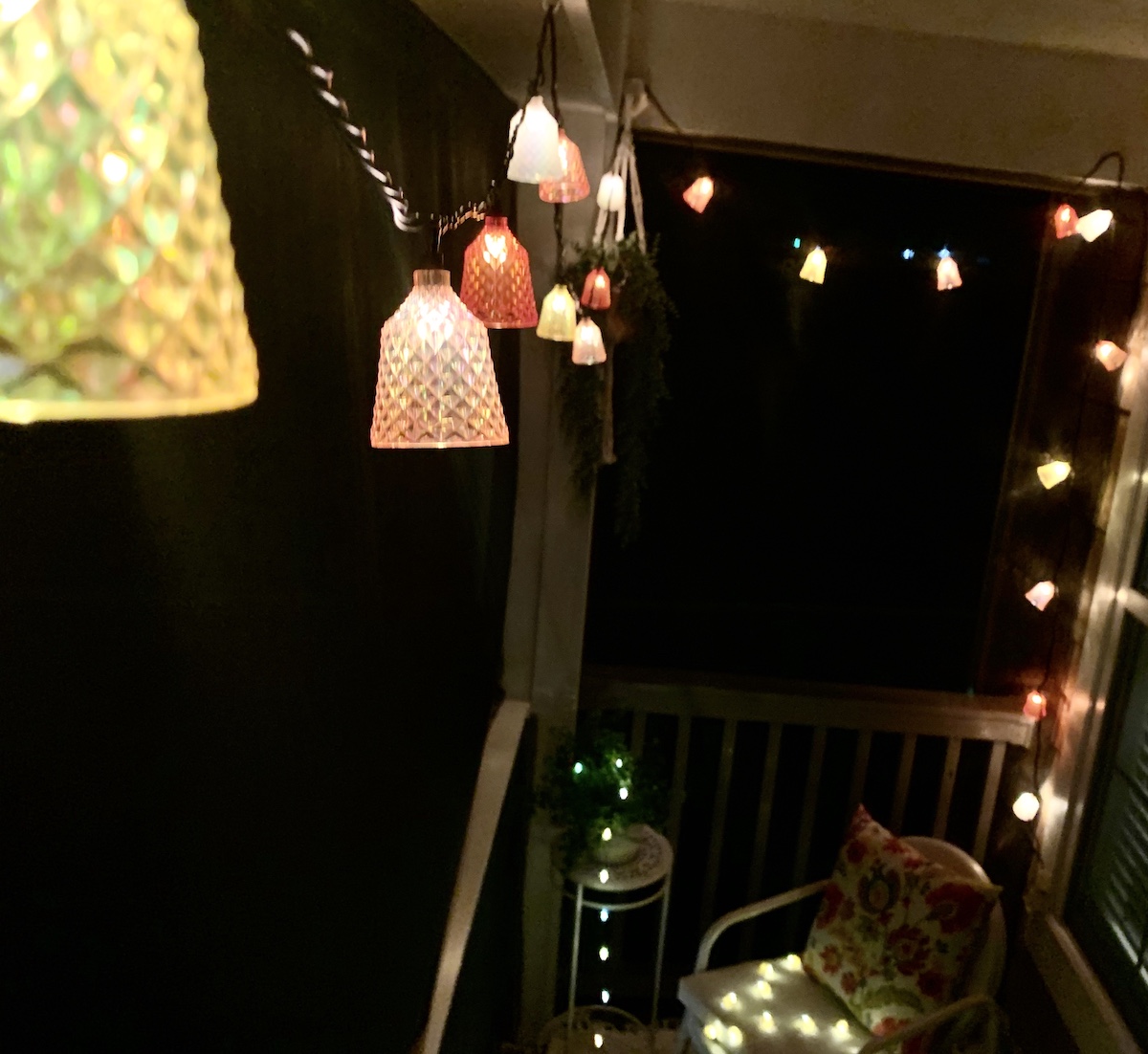 Small Balcony Patio Decor - Outdoor Lights
