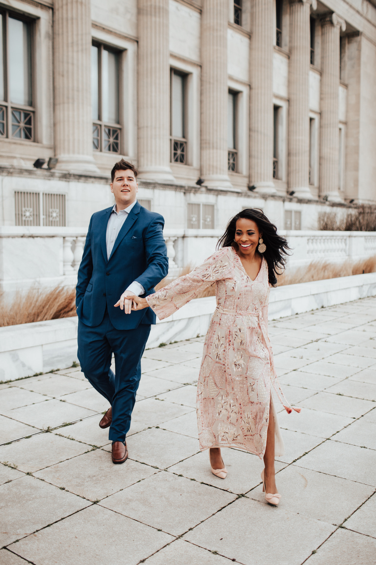 Chicago Engagement Photo Pose