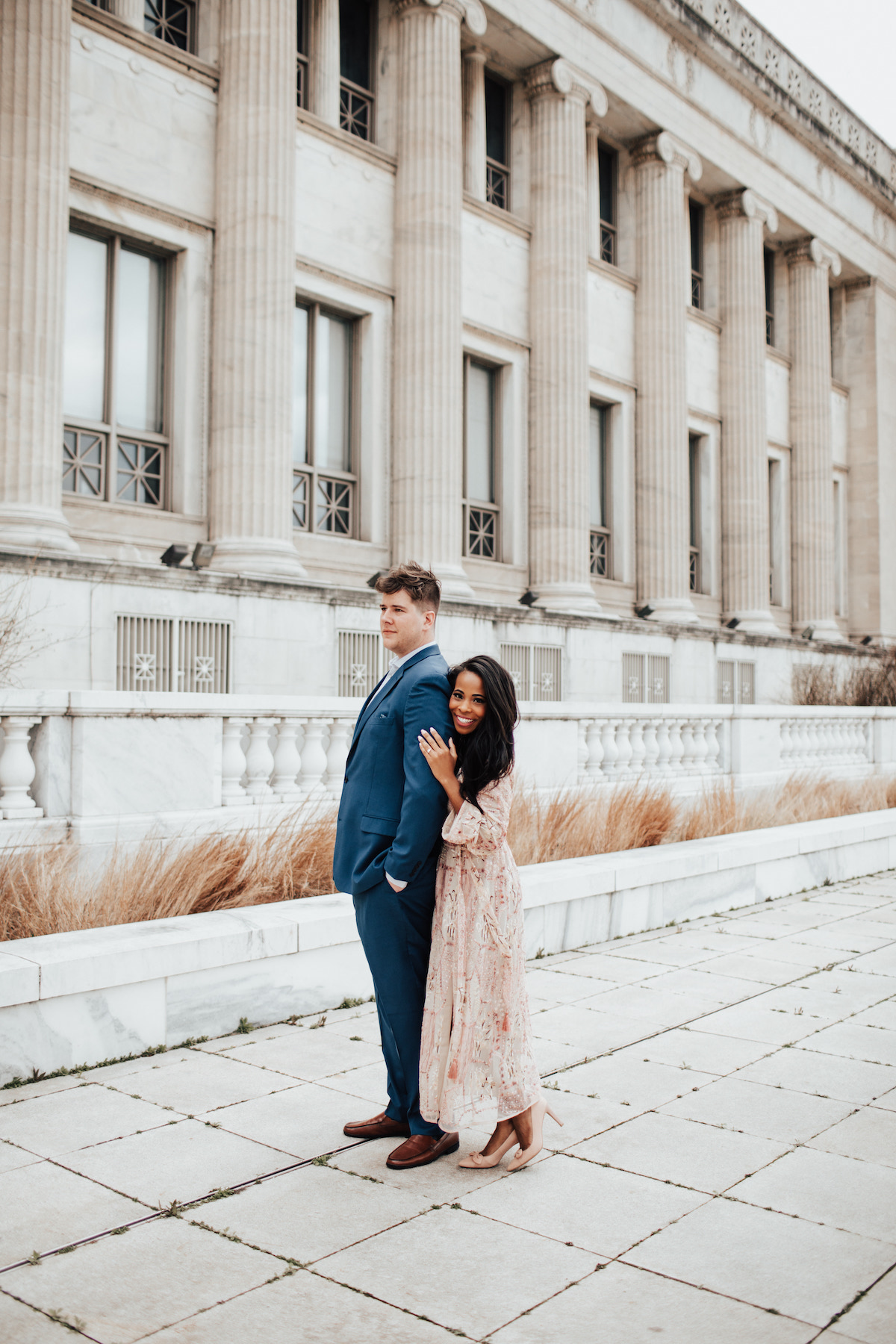 Chicago Engagement Photo Pose