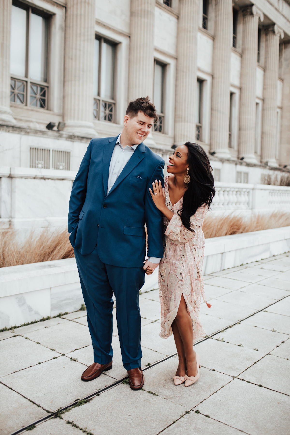 Chicago Engagement Photo Pose