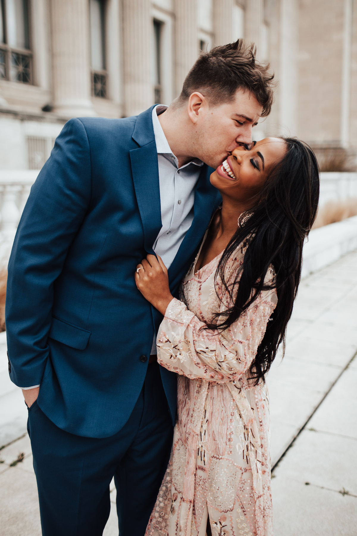 Chicago Engagement Photo Pose